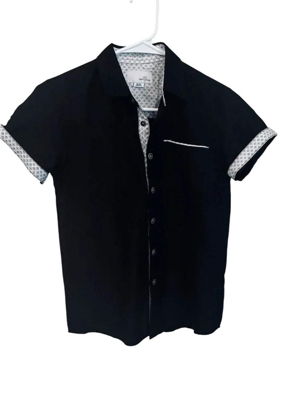 Bundle of 2 Craft & Flow kids  Short Sleeve Button-Down Shirts – Size S
